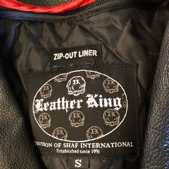 Real black leather coat/jacket - Picture 2 of 4